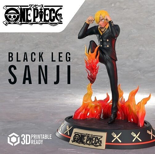 Sanji from One Piece 3D print model