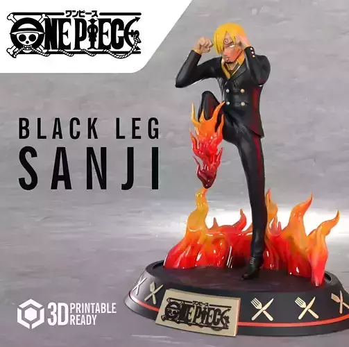 Sanji from One Piece 3D print model