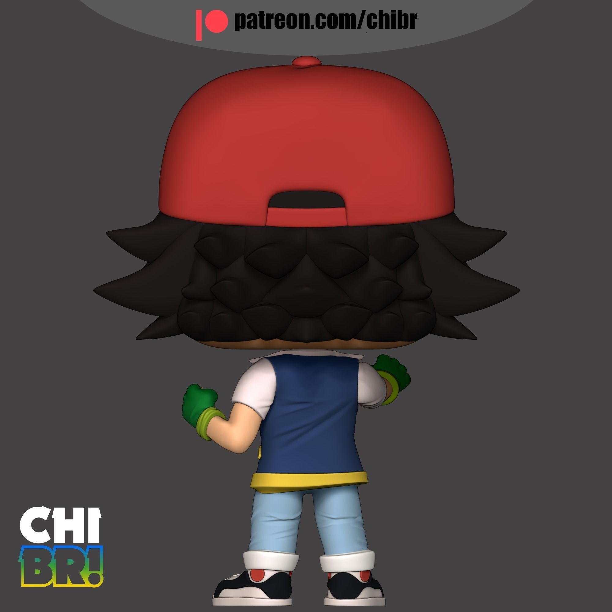 ASH KETCHUM - POKEMON ANIME - FUNKO 3D print model_2