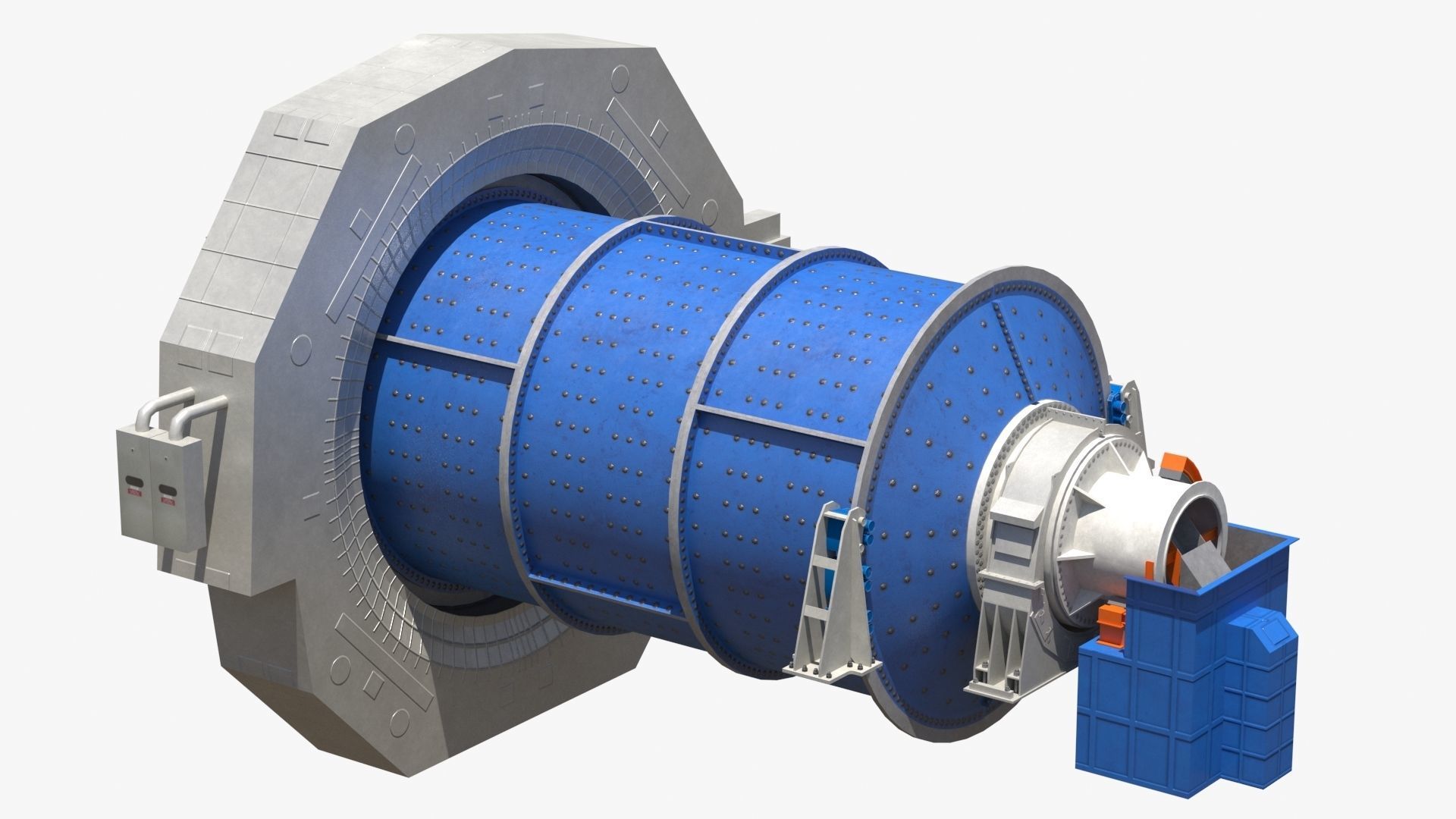 Ball Mill 3D model_1