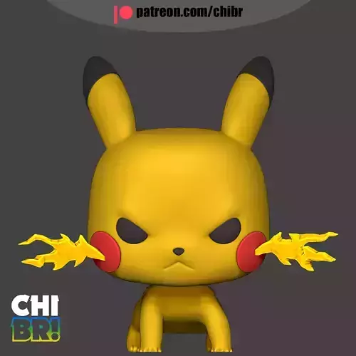 PIKACHU - POKEMON - FUNKO 3D print model