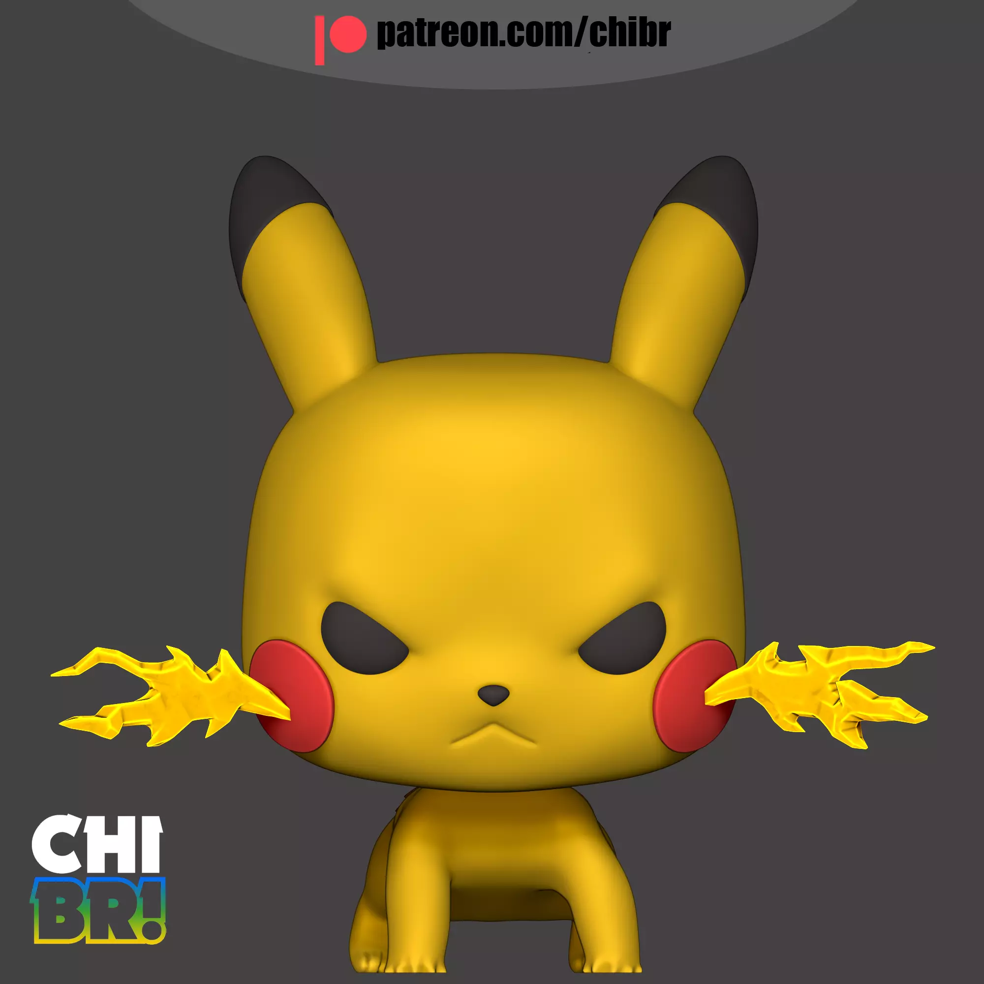 PIKACHU - POKEMON - FUNKO 3D print model