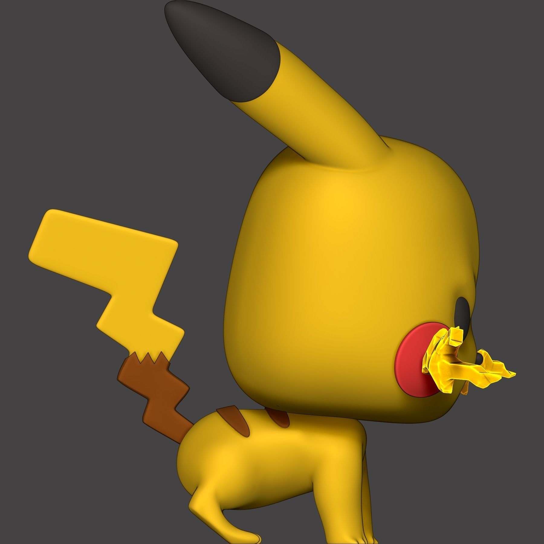 ASH KETCHUM AND PIKACHU - POKEMON - FUNKO 3D print model_4