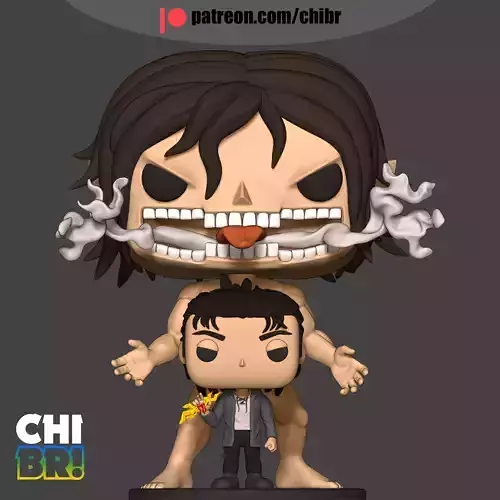  EREN YEAGUER AND TITAN - SHINGEKI NO KYOGIN