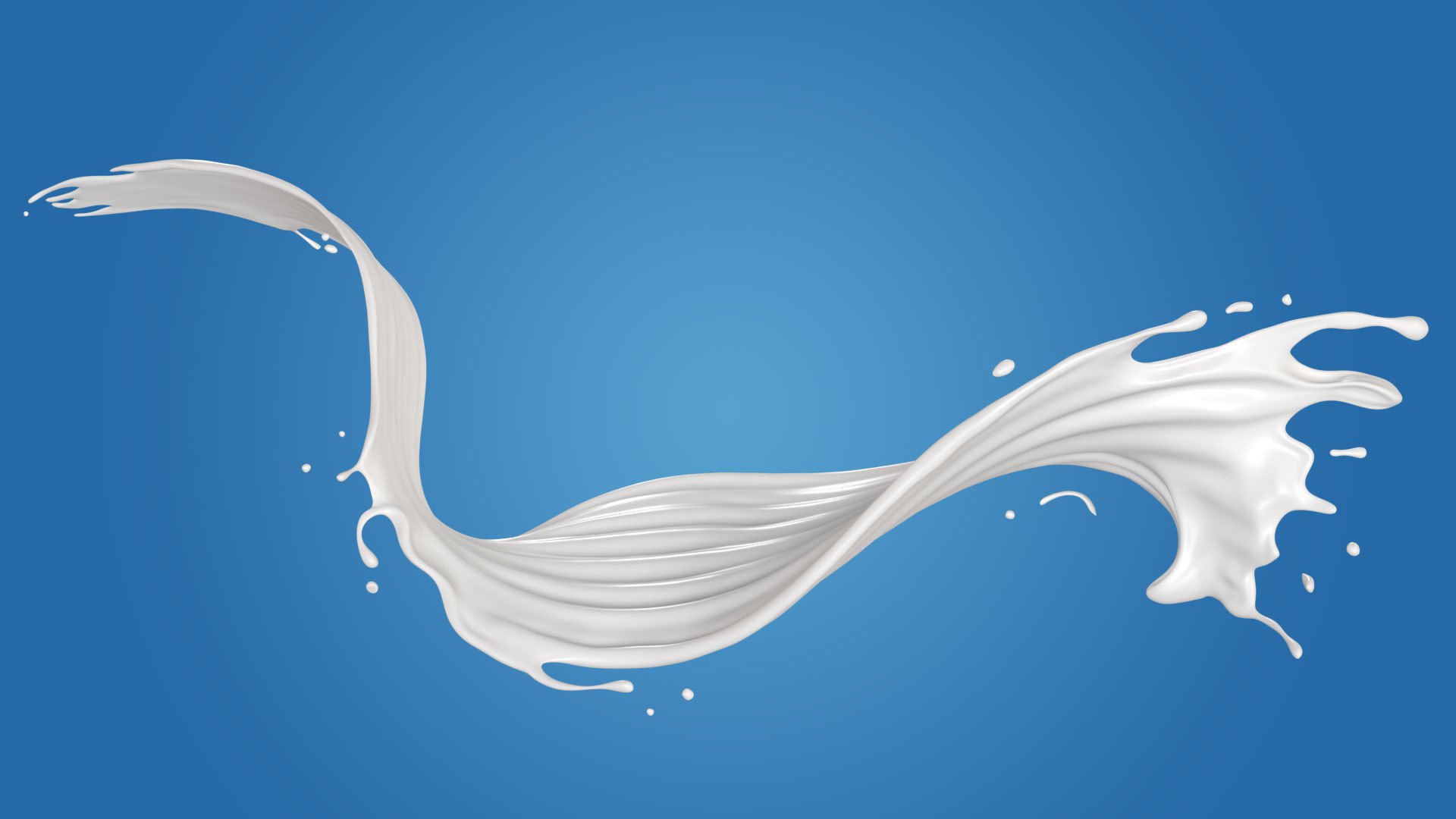 Milk Splash liquid 01 3D model_2