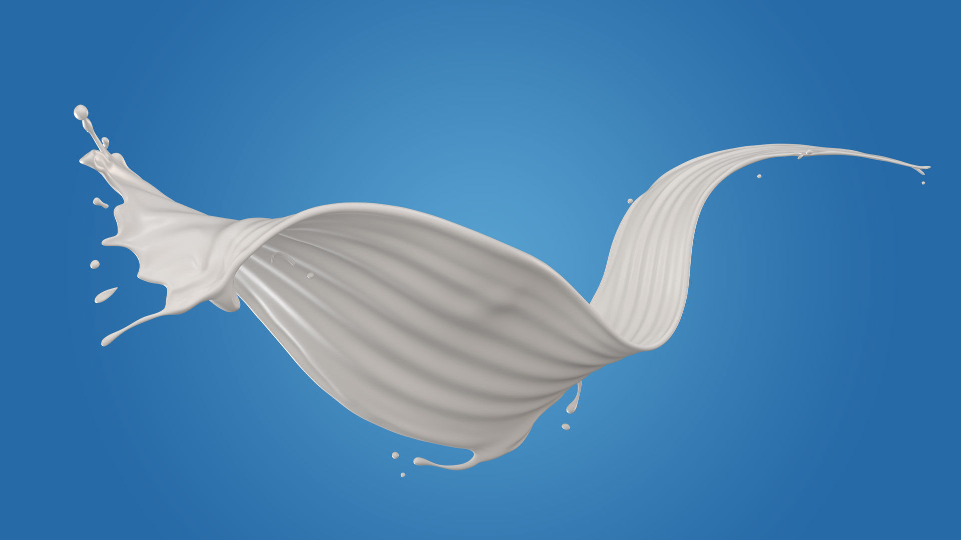 Milk Splash liquid 01 3D model_3