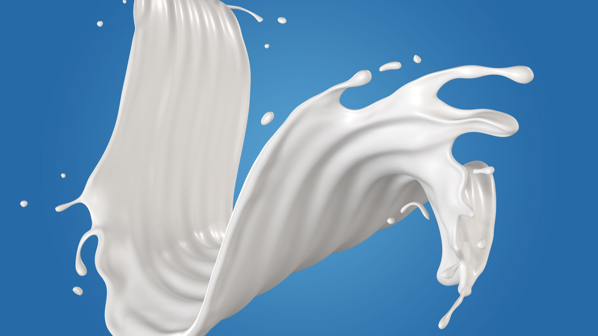 Milk Splash liquid 01 3D model_1