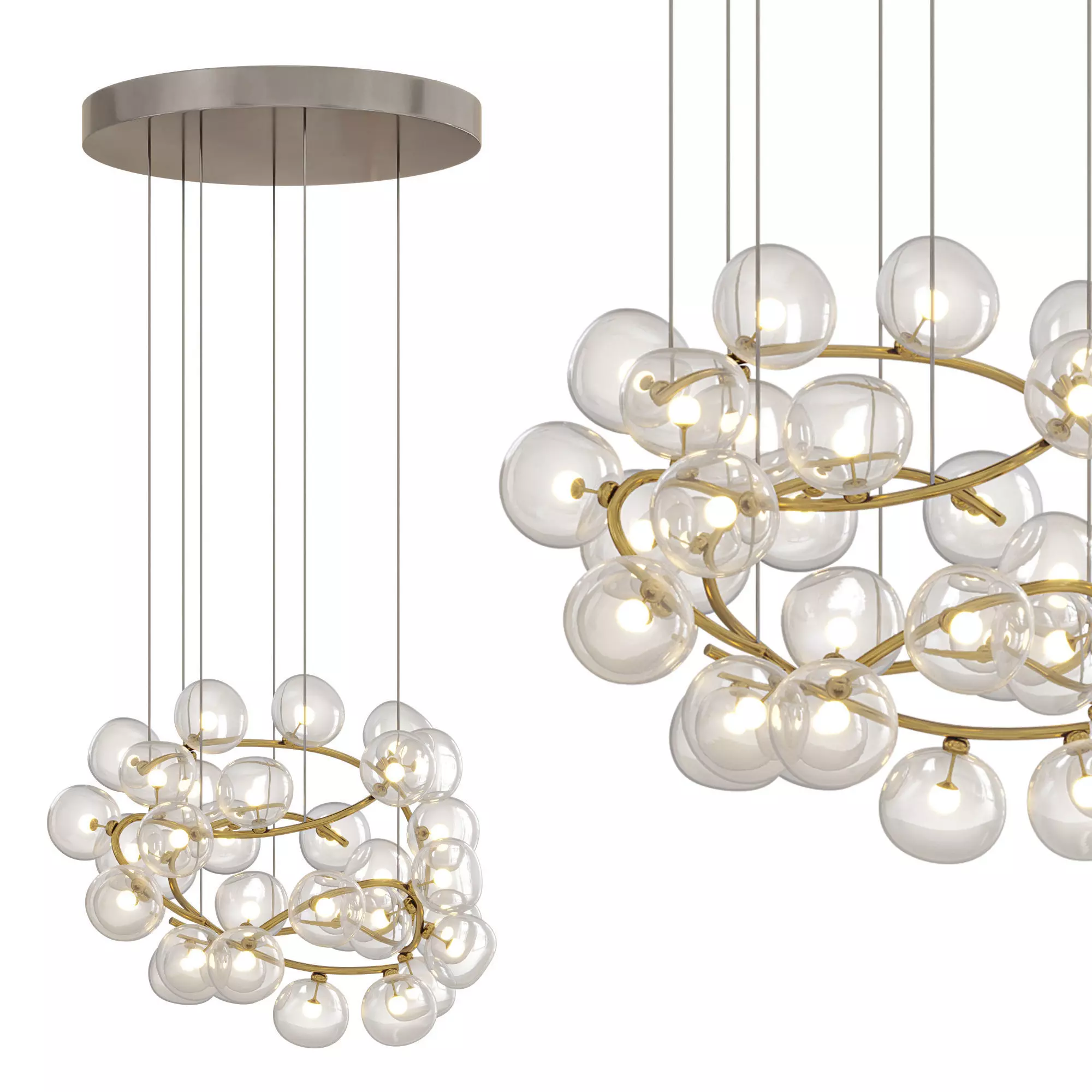 Maehwa Chandelier Sphere  3D model_0