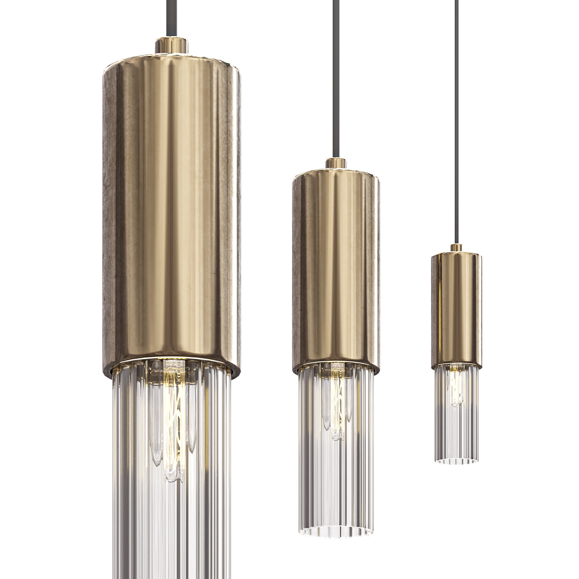 Pendant lamp GIRO 3D model_1
