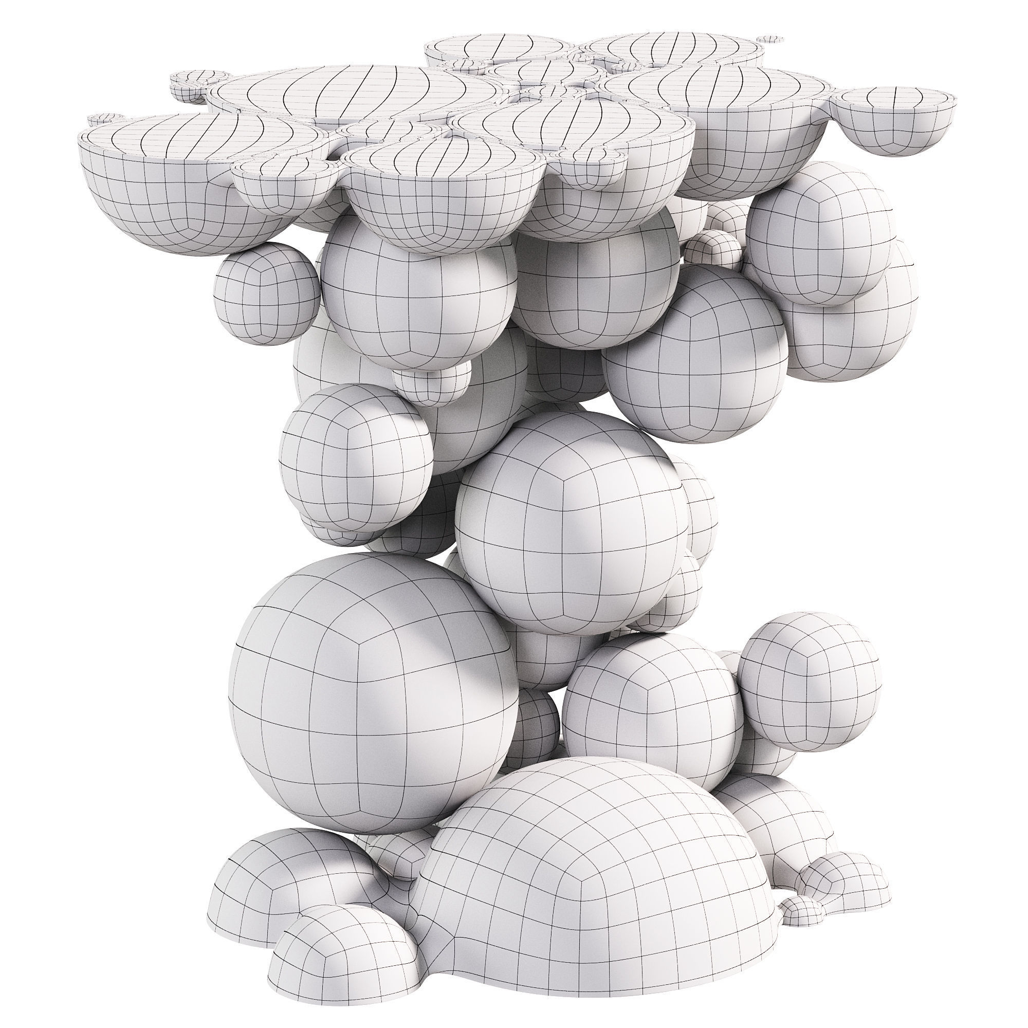 Newton Side Table  3D model_2