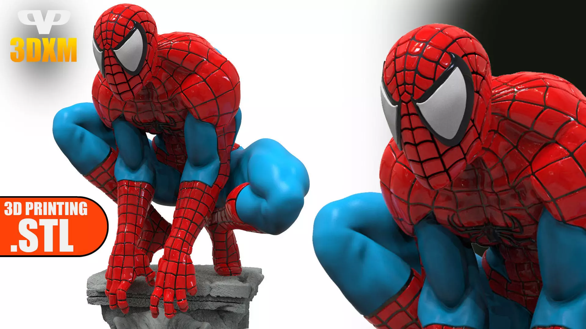 Spider-Man STL for 3D Printing 3DXM ChibiSTL 3D print model_0