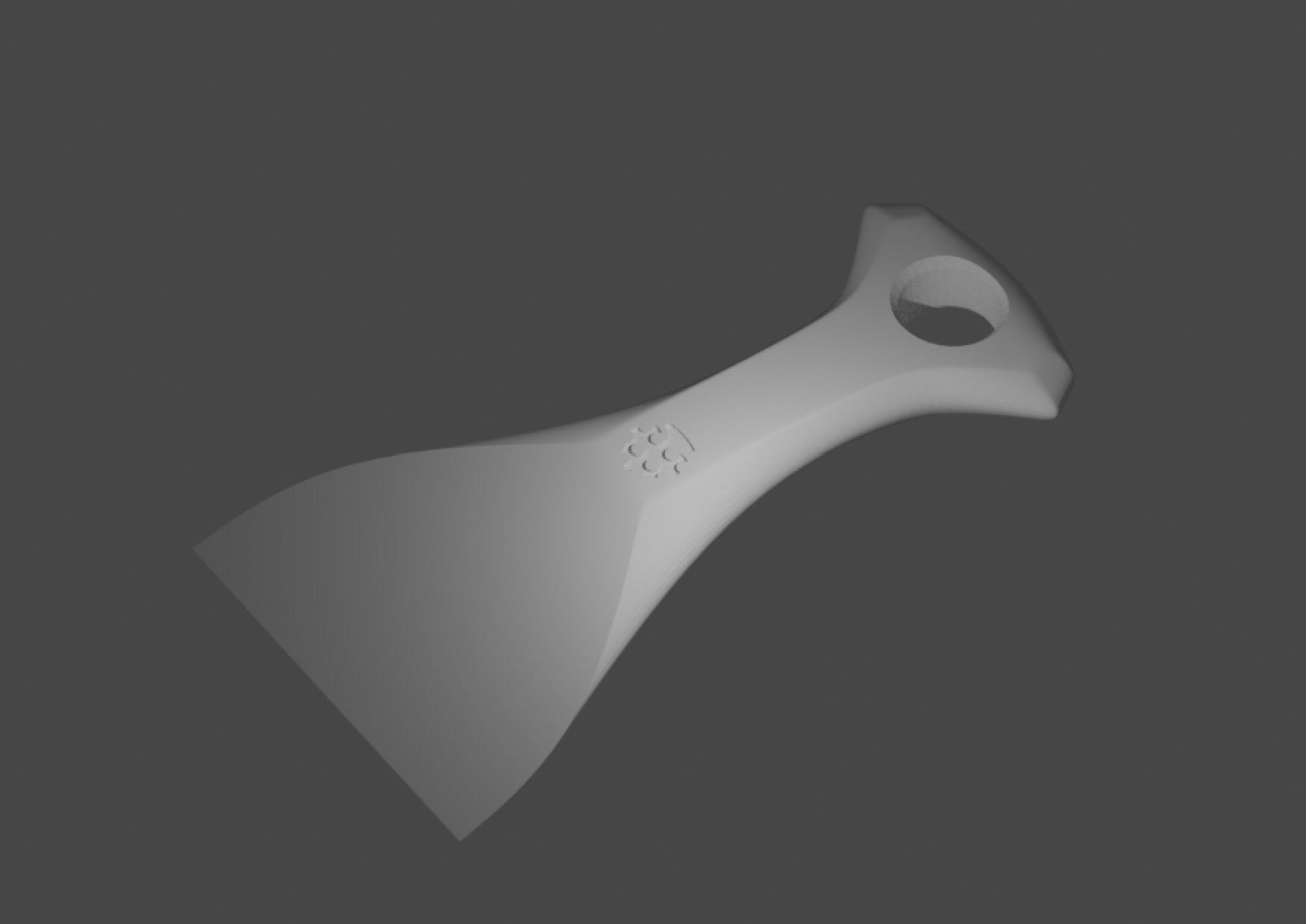 Ice Scraper 001 3D print model_4