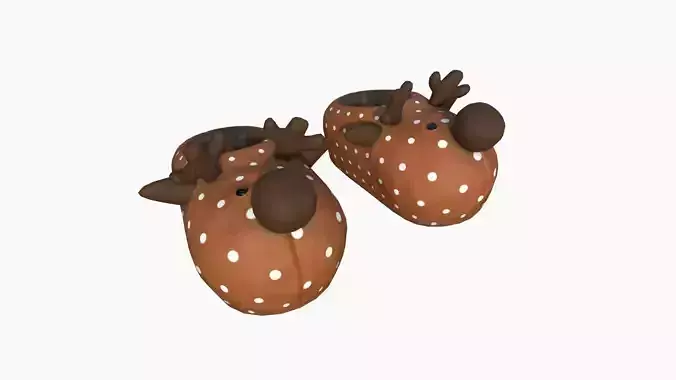Slippers F03 Deer Reindeer - Costume Character Design