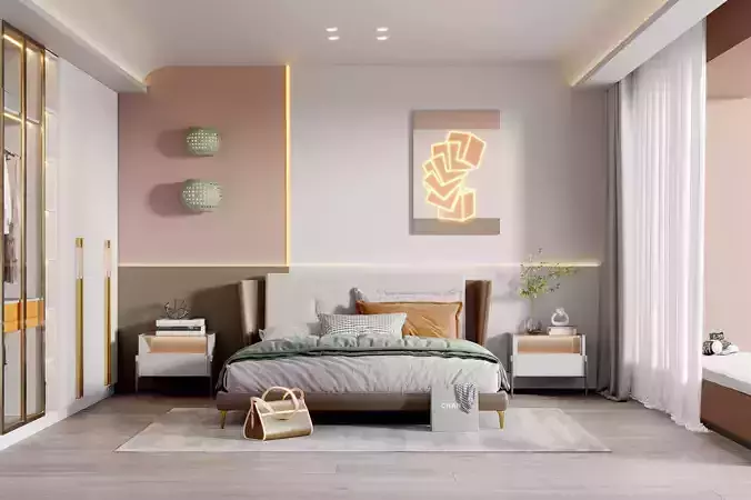 Modern decoration MAX bedroom villa
