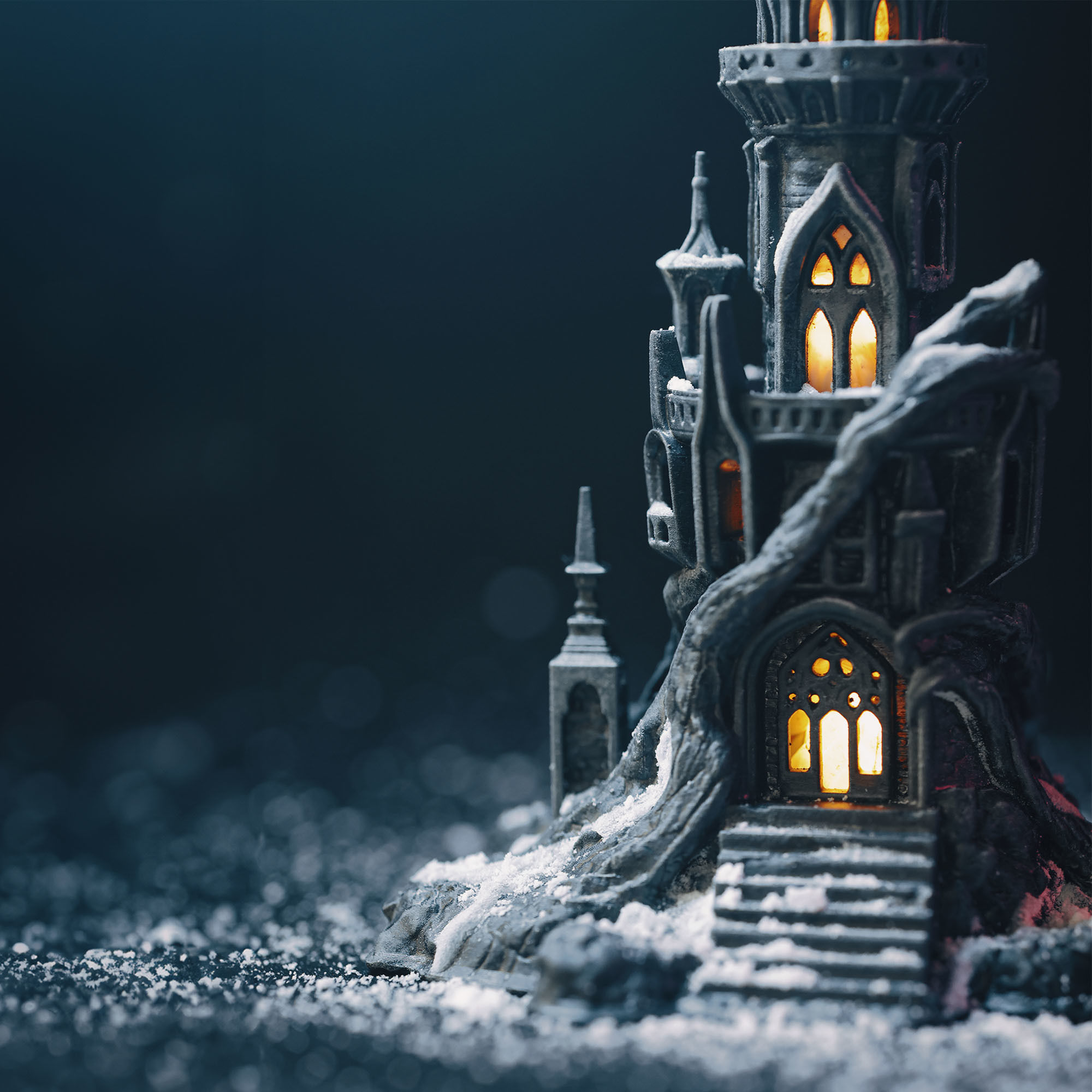 GOTHIC WINTER CASTLE 3D print model_4