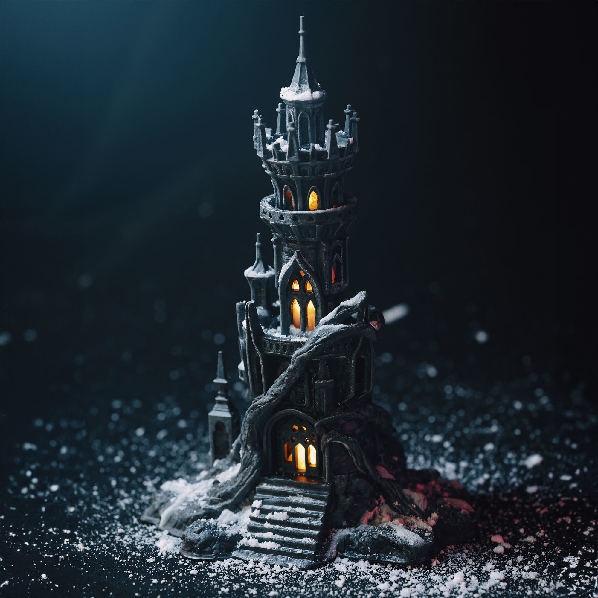 GOTHIC WINTER CASTLE 3D print model_5