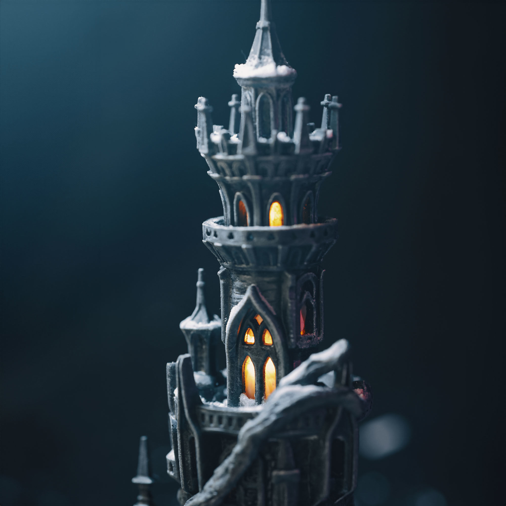 GOTHIC WINTER CASTLE 3D print model_7