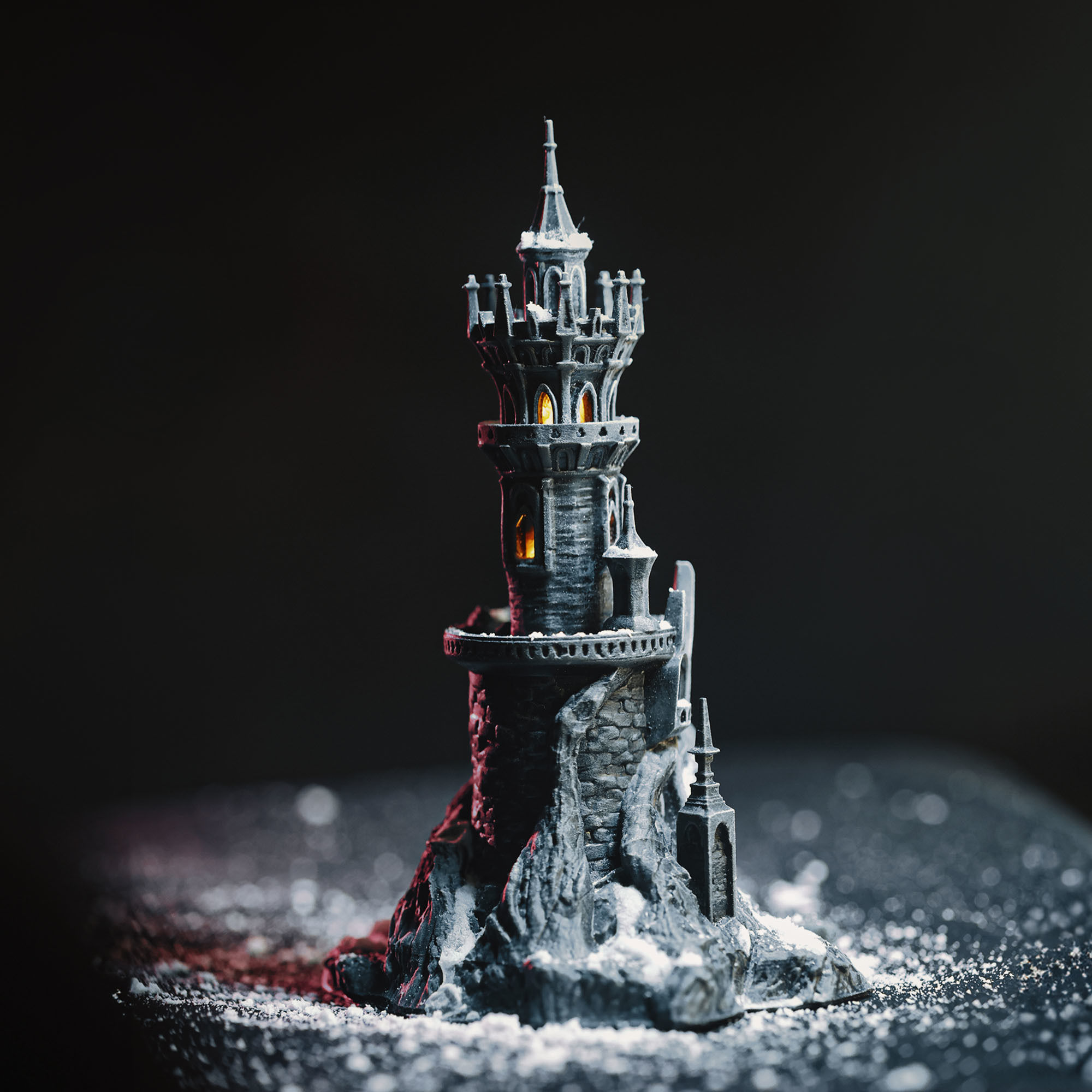 GOTHIC WINTER CASTLE 3D print model_2