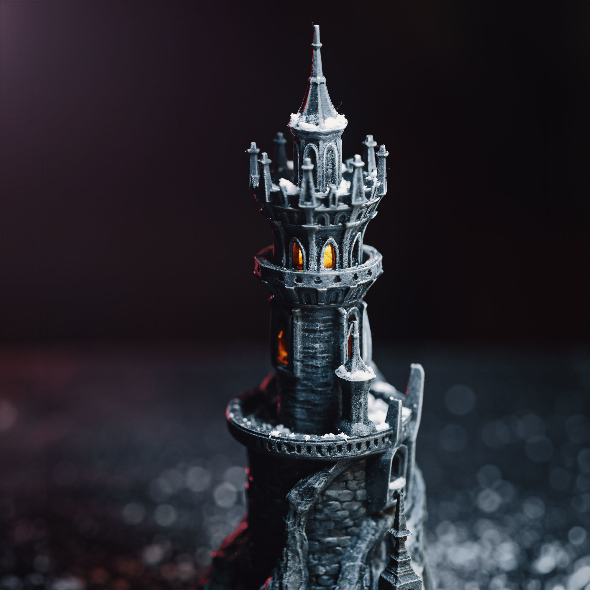 GOTHIC WINTER CASTLE 3D print model_10