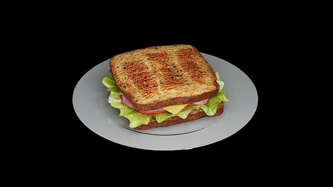 Sandwich Classic 3D model 3