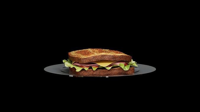 Sandwich Classic 3D model 2
