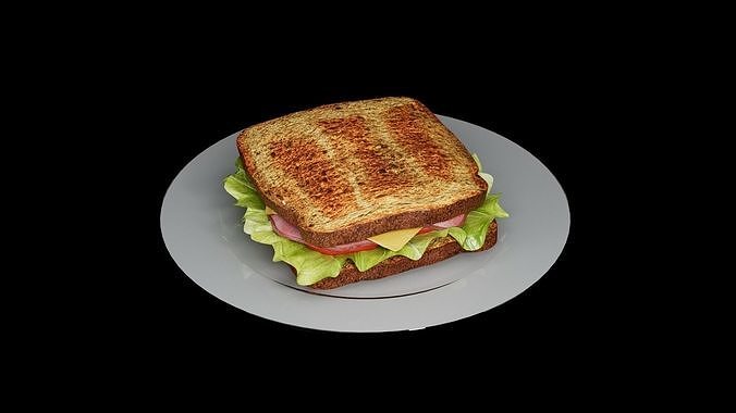 Sandwich Classic 3D model 4