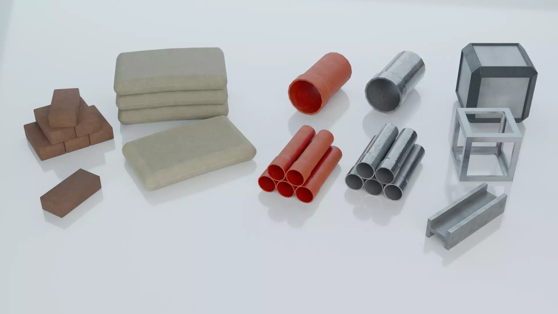 Resources Pack - Construction Low-poly 3D model_0
