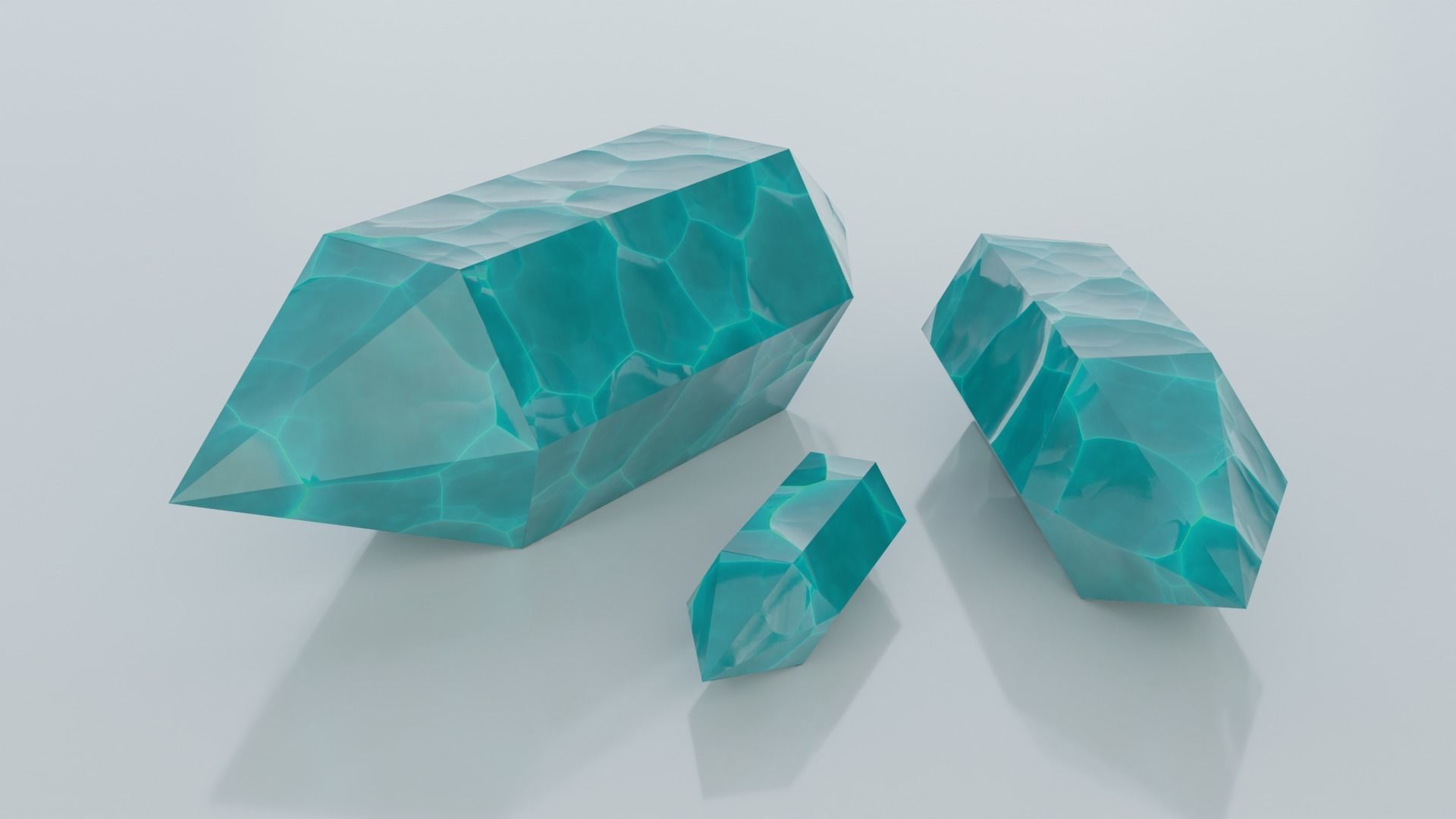 Resources Pack - Crystals Low-poly 3D model_10