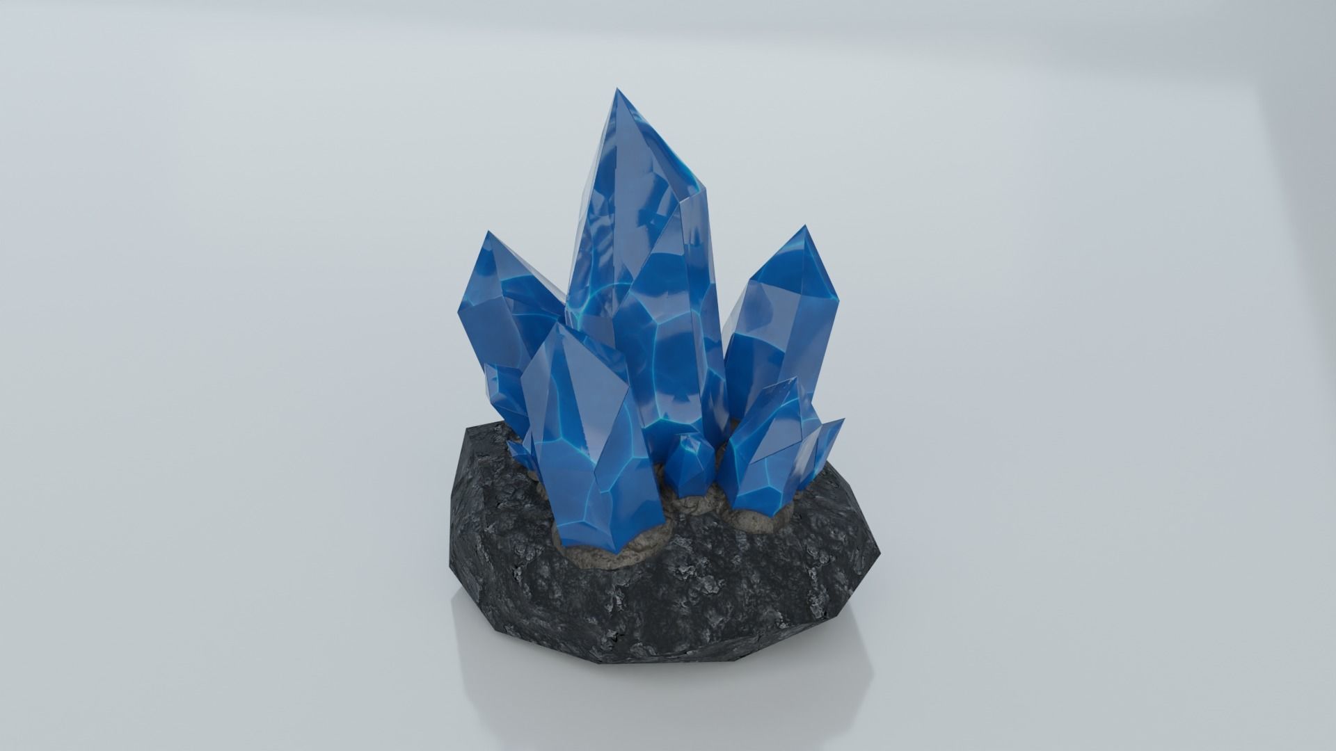 Resources Pack - Crystals Low-poly 3D model_1