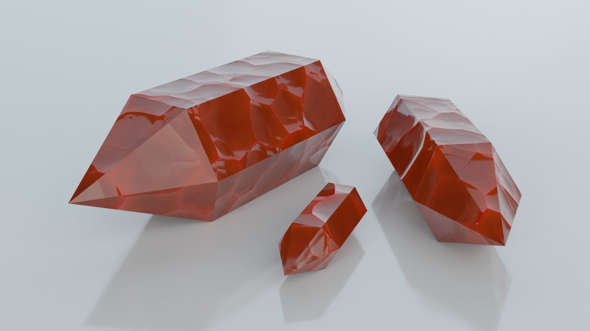 Resources Pack - Crystals Low-poly 3D model_13
