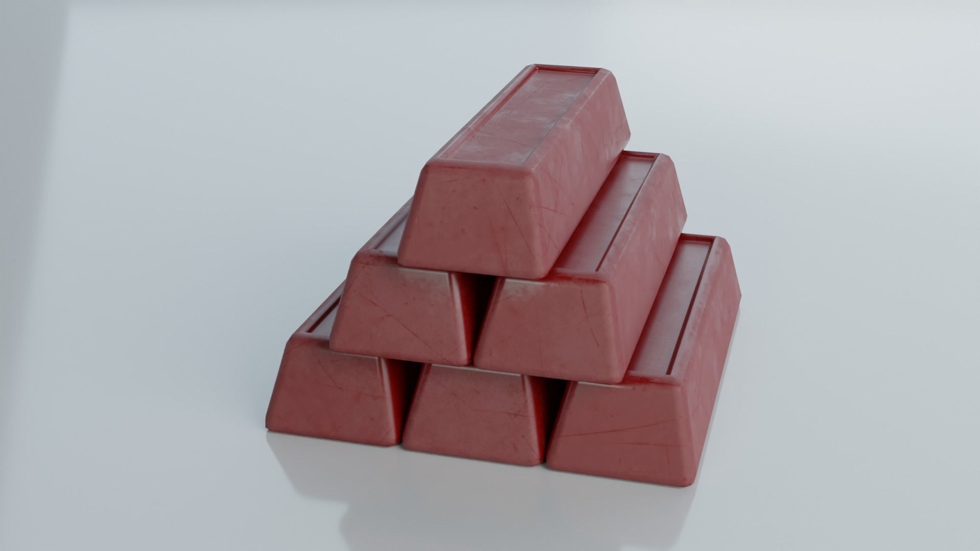 Resources Pack - Ingots Low-poly 3D model_10