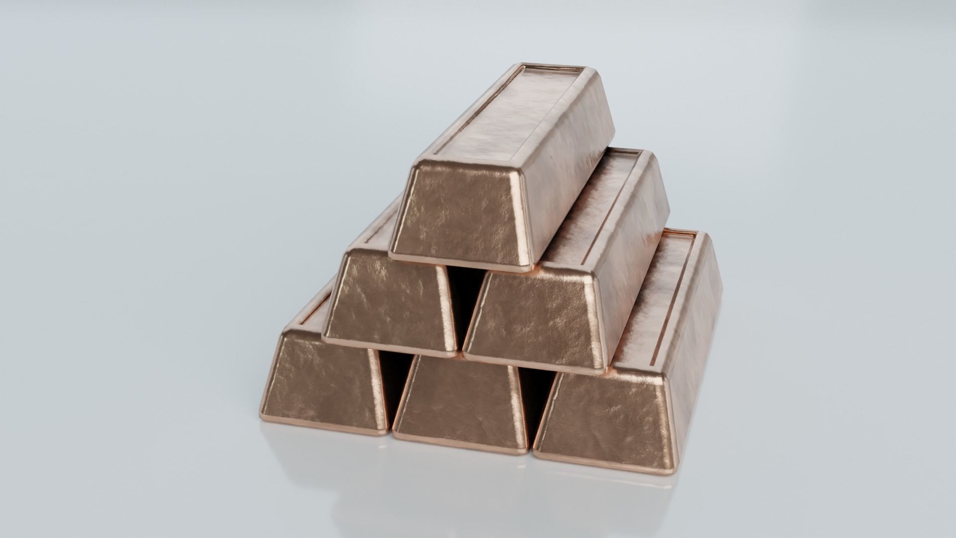 Resources Pack - Ingots Low-poly 3D model_6