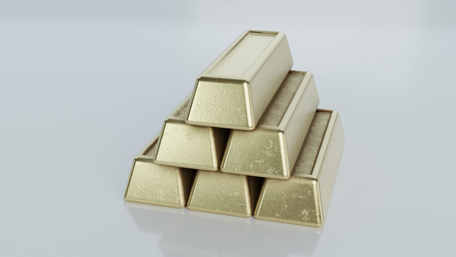 Resources Pack - Ingots Low-poly 3D model_7