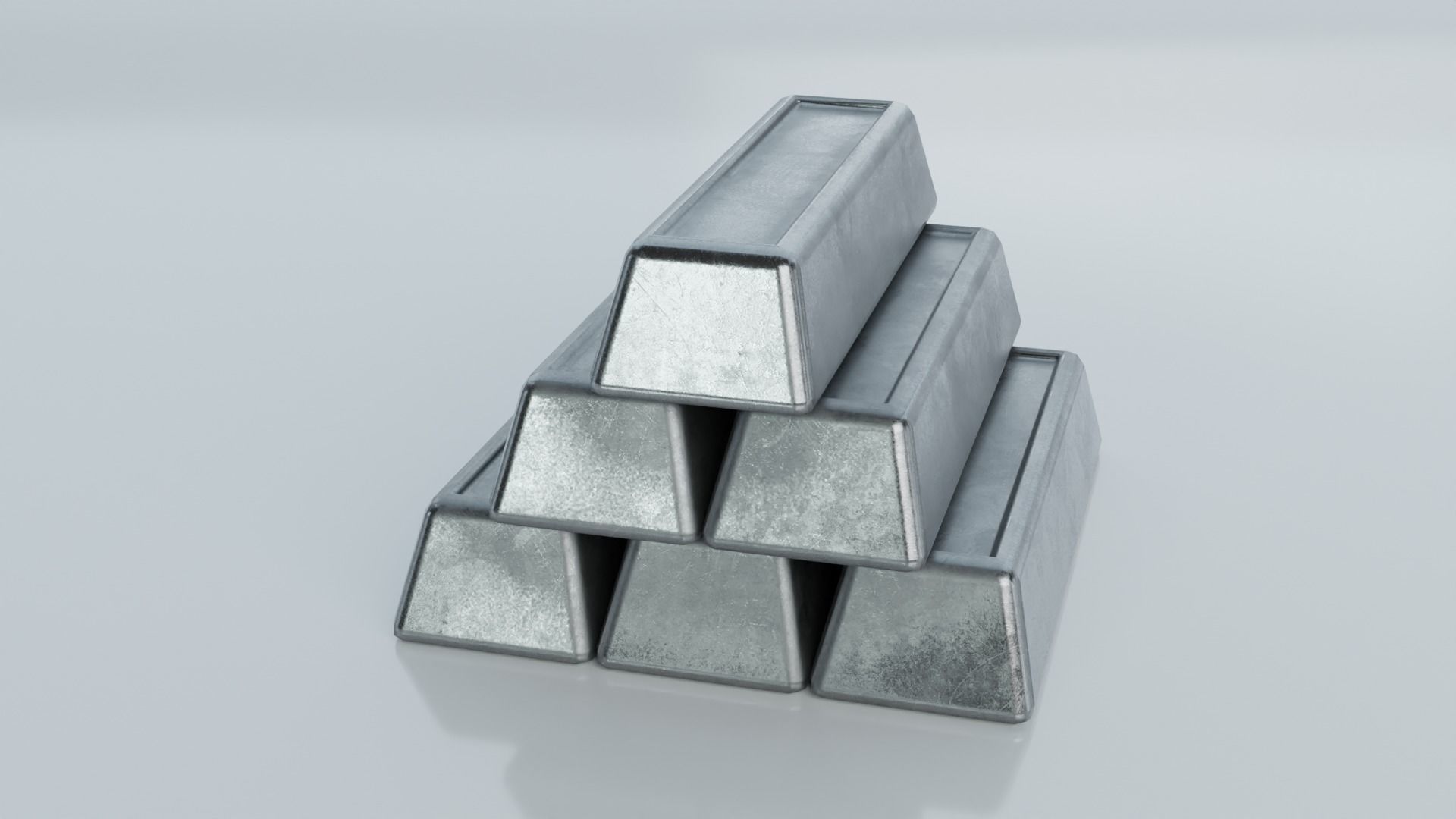 Resources Pack - Ingots Low-poly 3D model_8