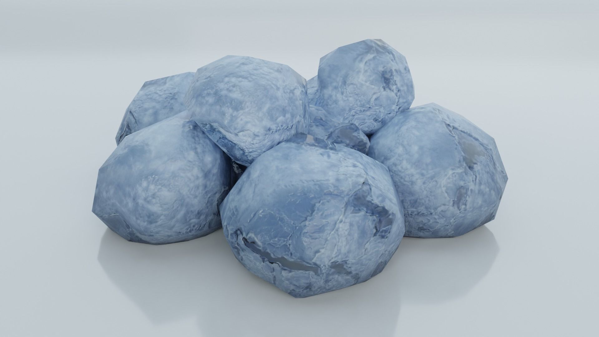 Resources Pack - Ores Low-poly 3D model_5