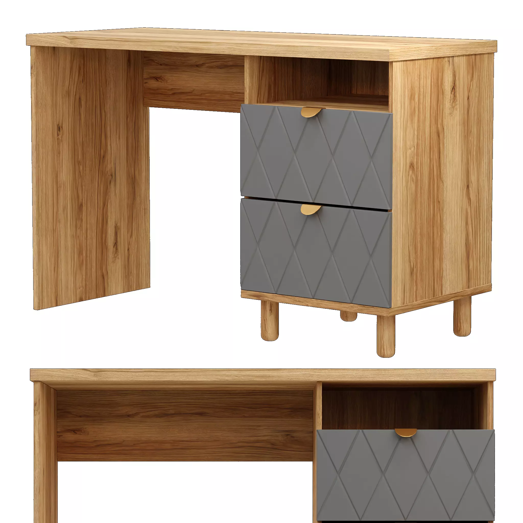 Desk Tejons Diamond Lavanda Low-poly 3D model