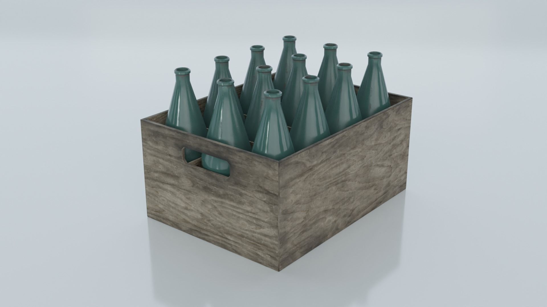 Resources Pack - Bottles and Glas Low-poly 3D model_2