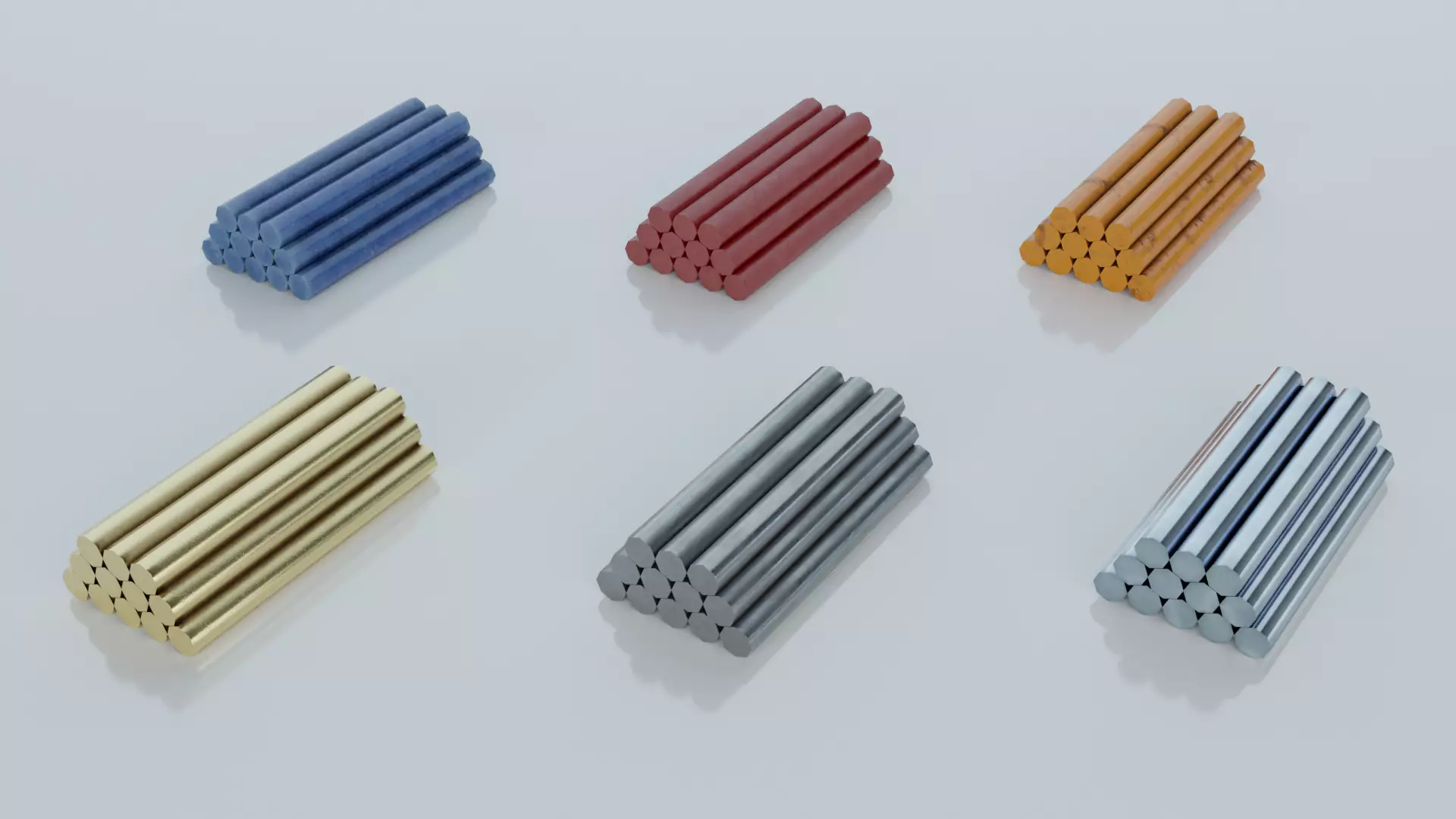 Resources Pack - Rods Low-poly 3D model_0
