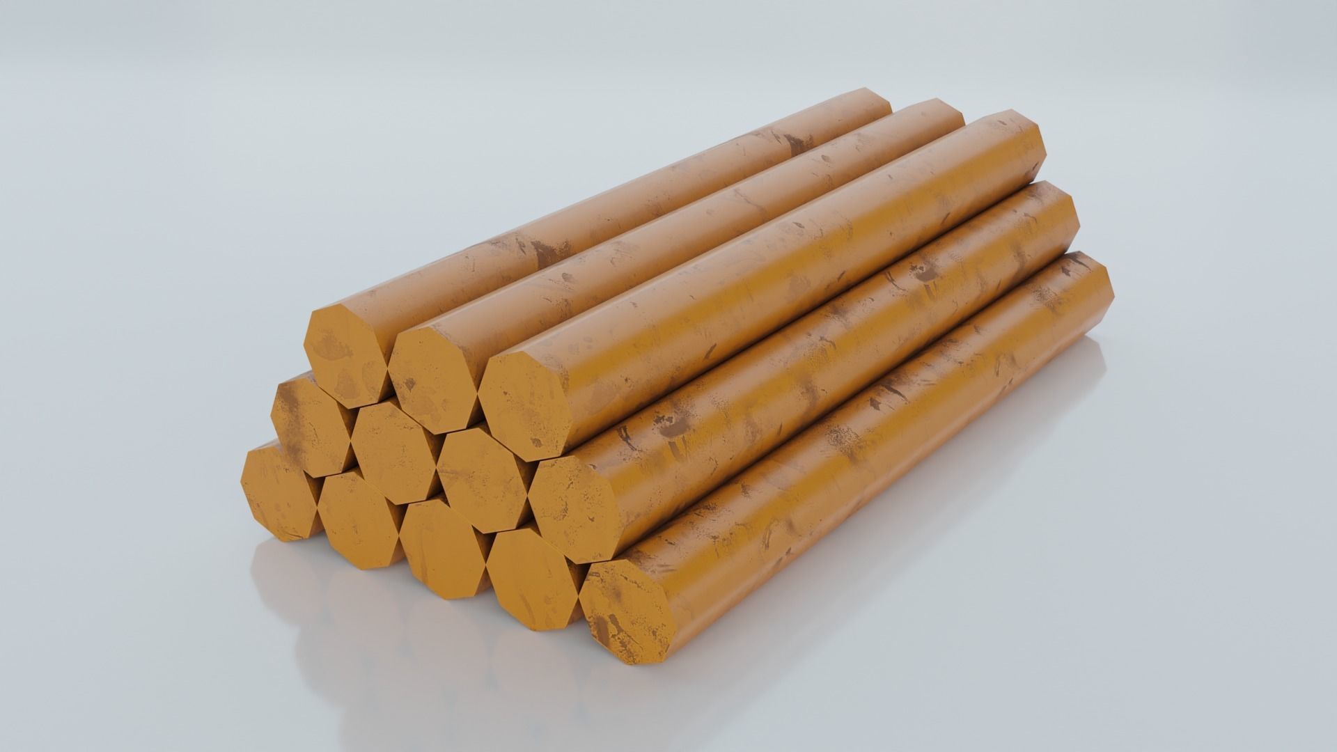 Resources Pack - Rods Low-poly 3D model_5