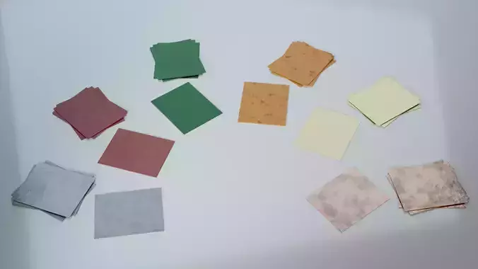 Resources Pack - Sheets Low-poly 3D model