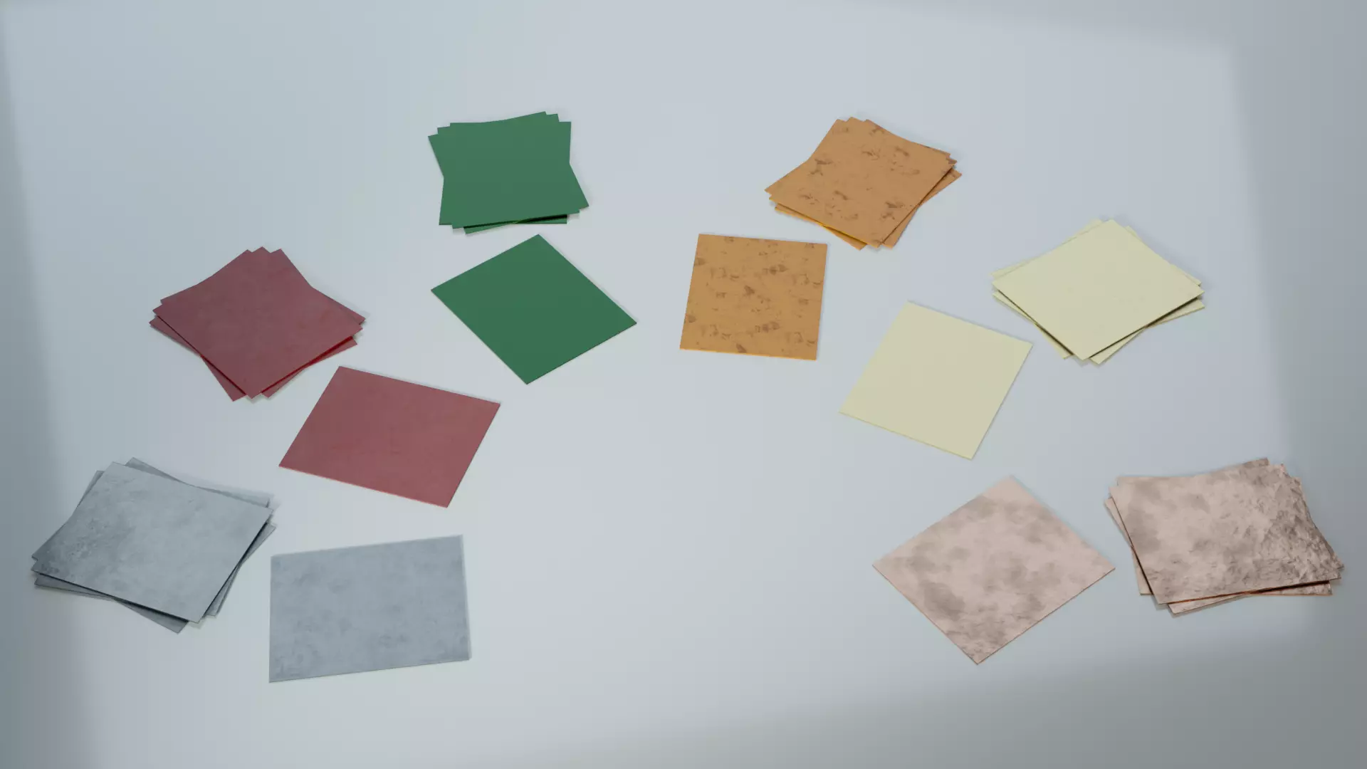 Resources Pack - Sheets Low-poly 3D model_0