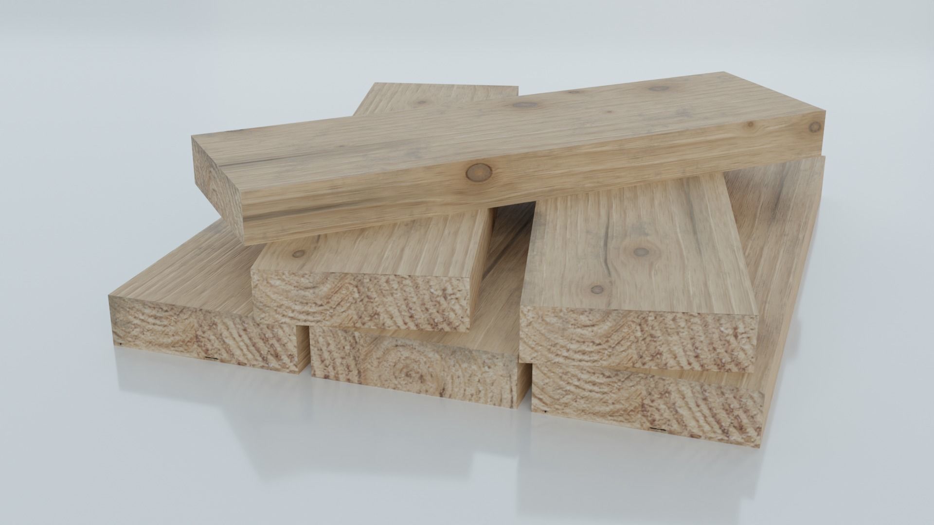 Resources Pack - Wood Low-poly 3D model_5