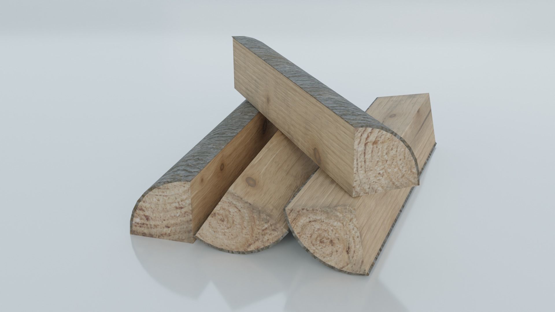 Resources Pack - Wood Low-poly 3D model_3