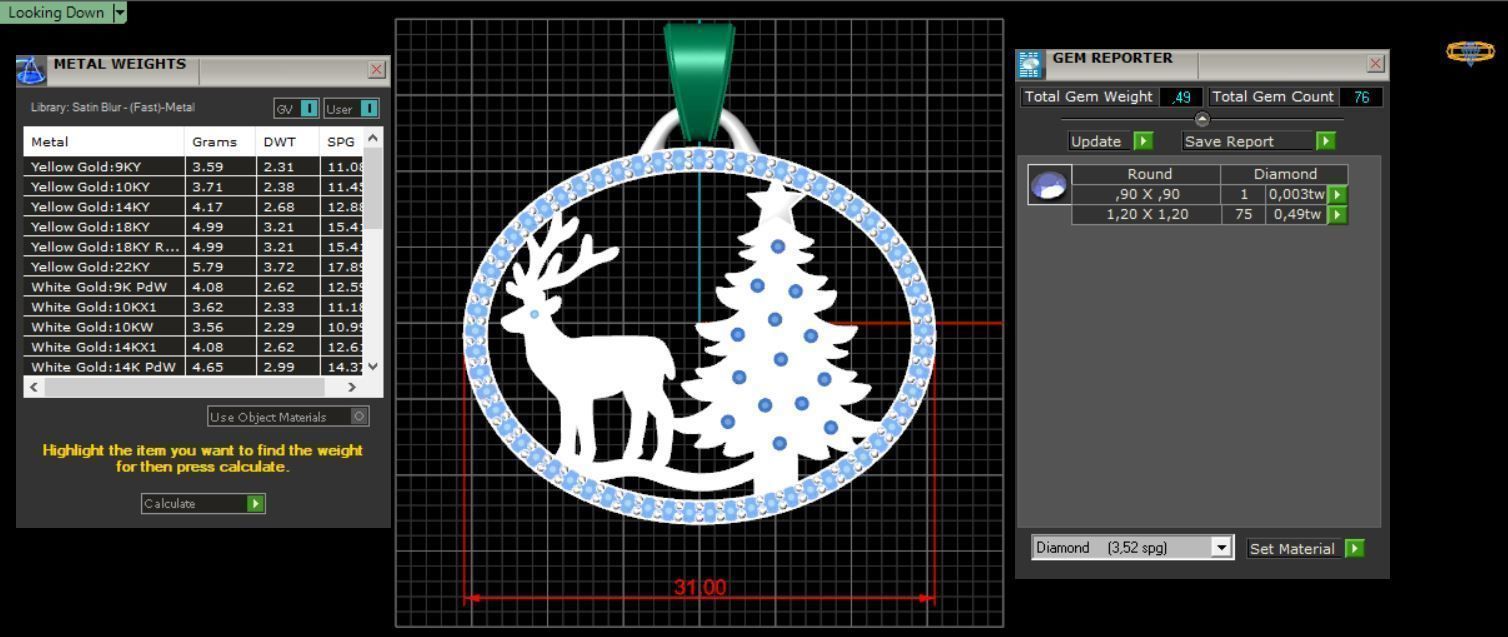 Christmas Necklace 3D print model_4