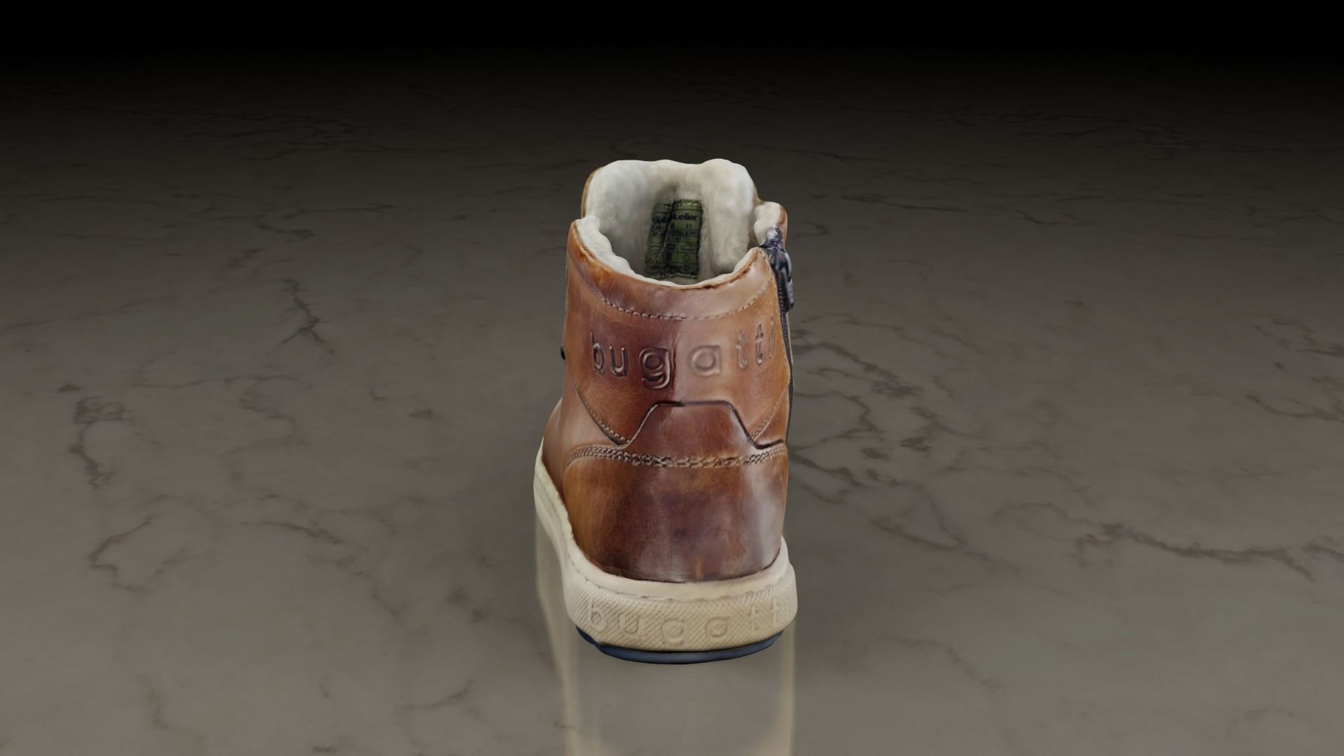 Bugatti Winter Boots Clean scan 3D model_1