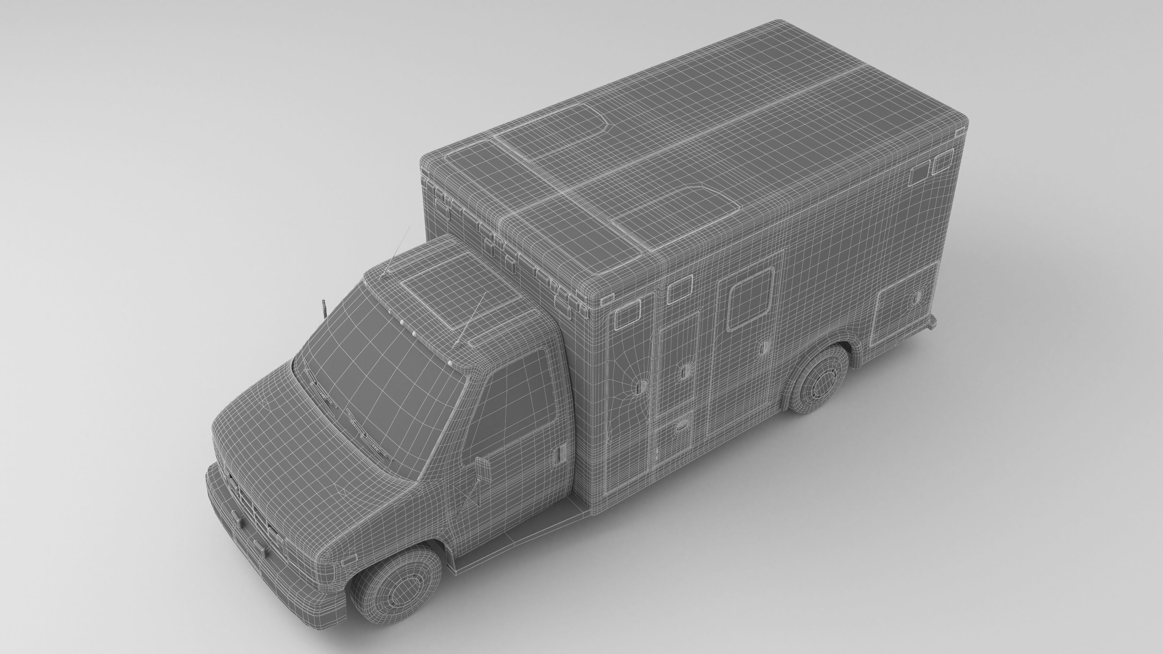 Ambulance 4K 3D model_15