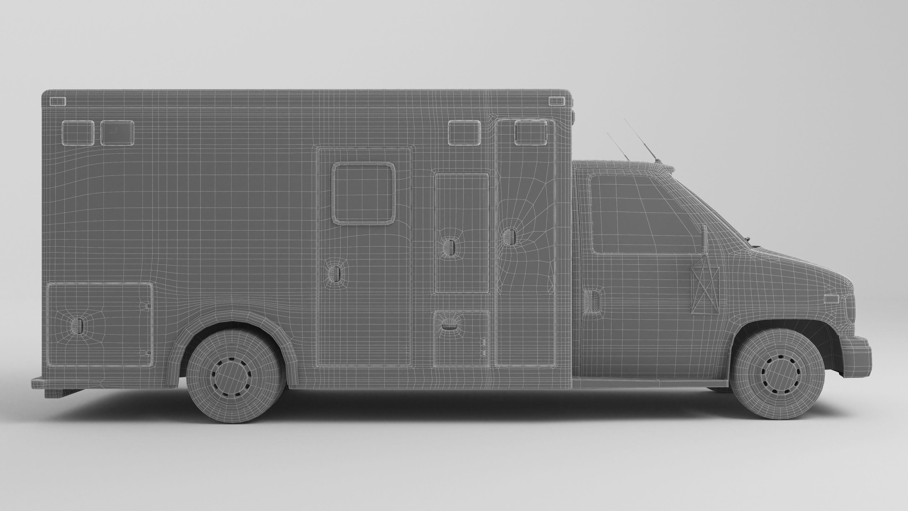 Ambulance 4K 3D model_10