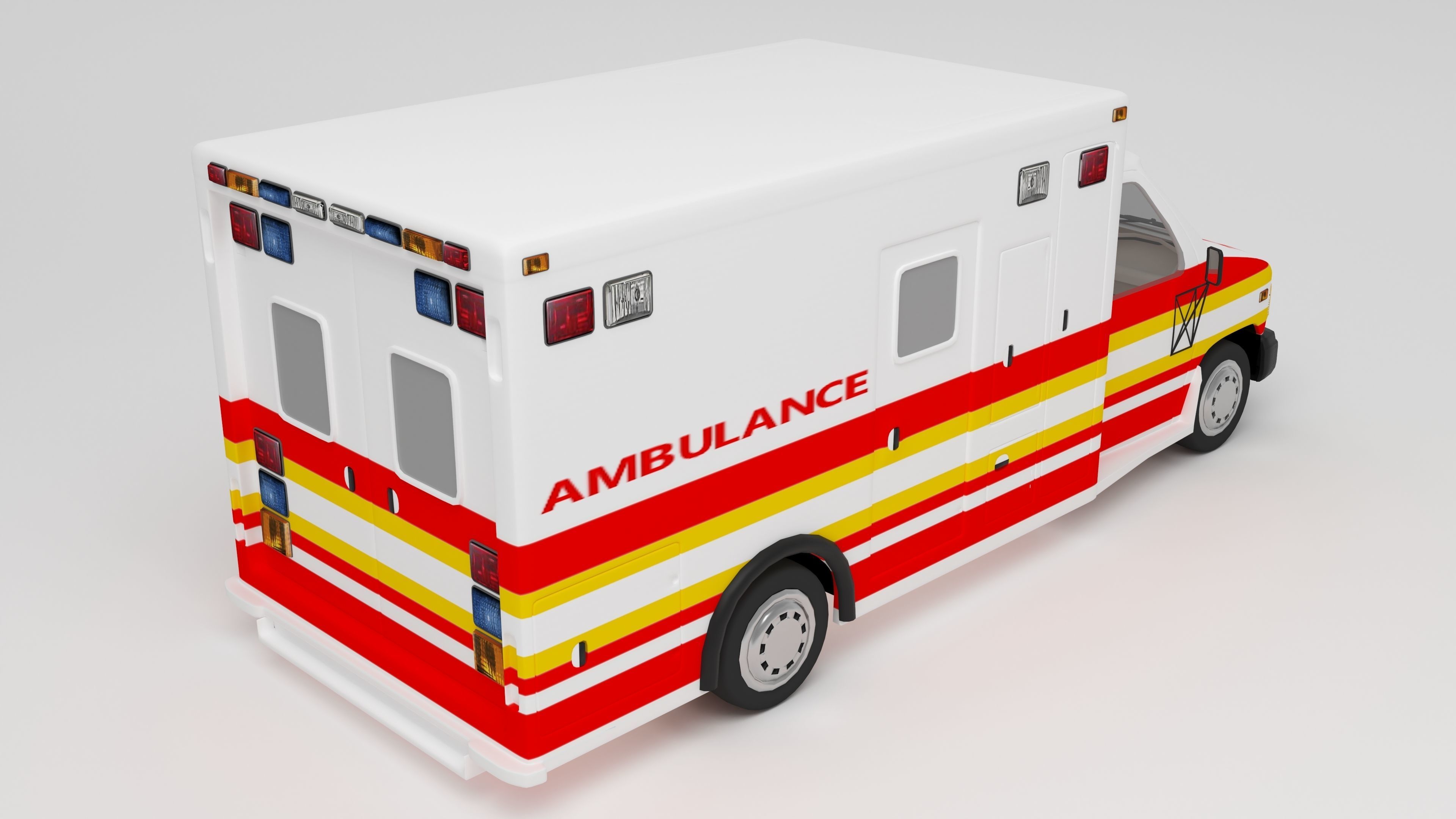 Ambulance 4K 3D model_1