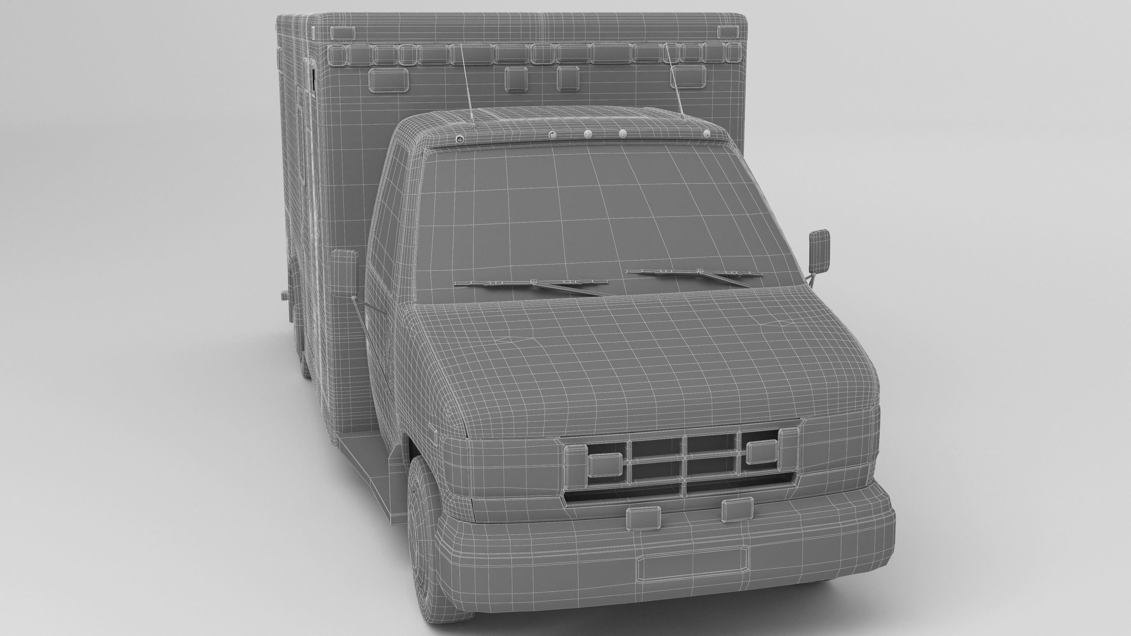Ambulance 4K 3D model_12