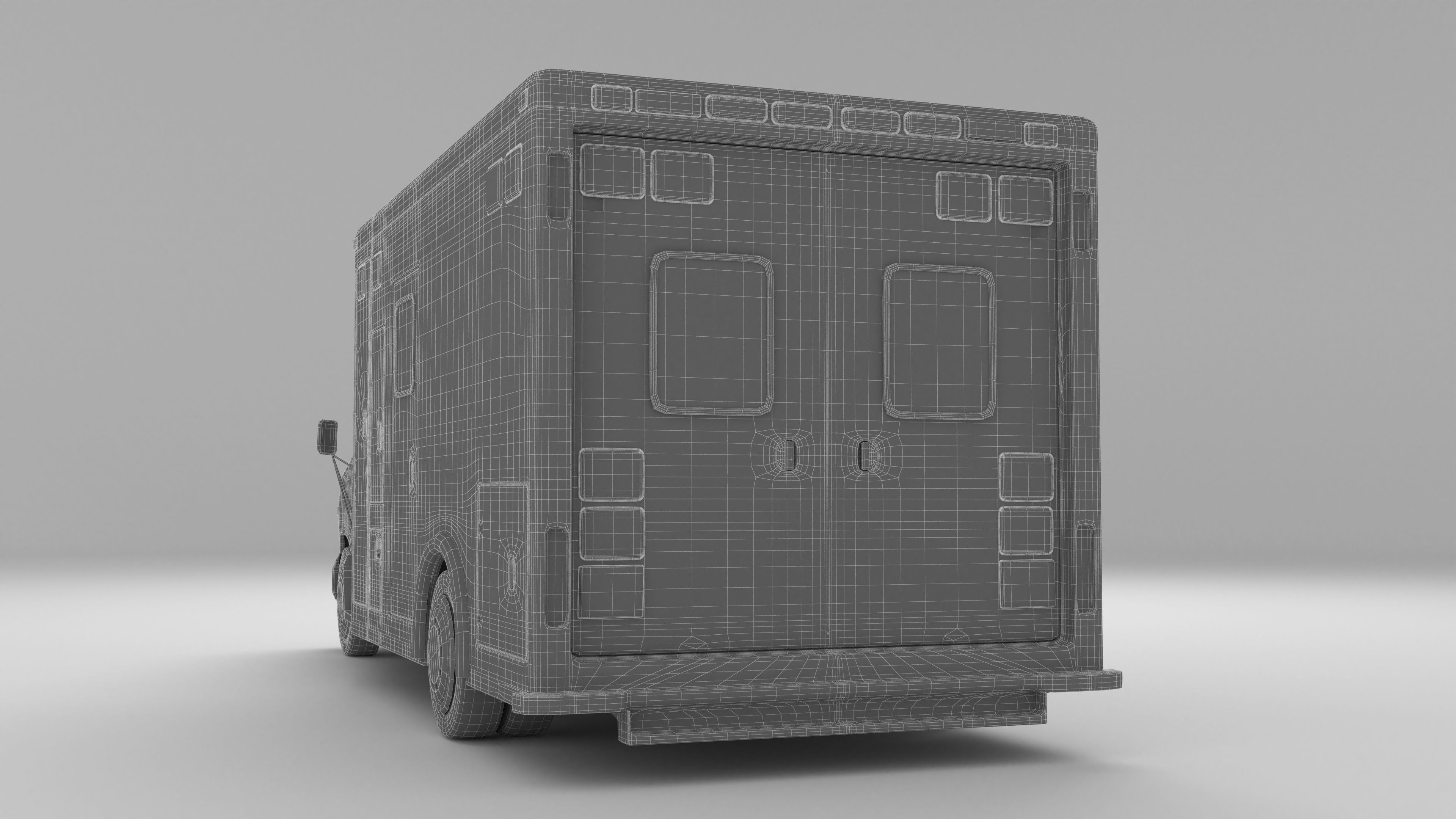 Ambulance 4K 3D model_13